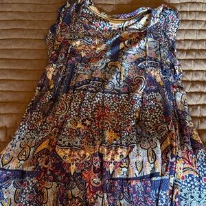 Knox Rose Multicolor Paisley Midi Dress